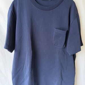 Louis Vuitton Dark Blue Short Sleeve Tee